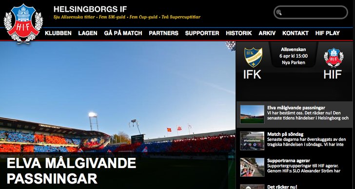 HIF, Allsvenskan, Helsingborgs IF